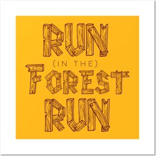 Run in the Forest Run Posters and Art